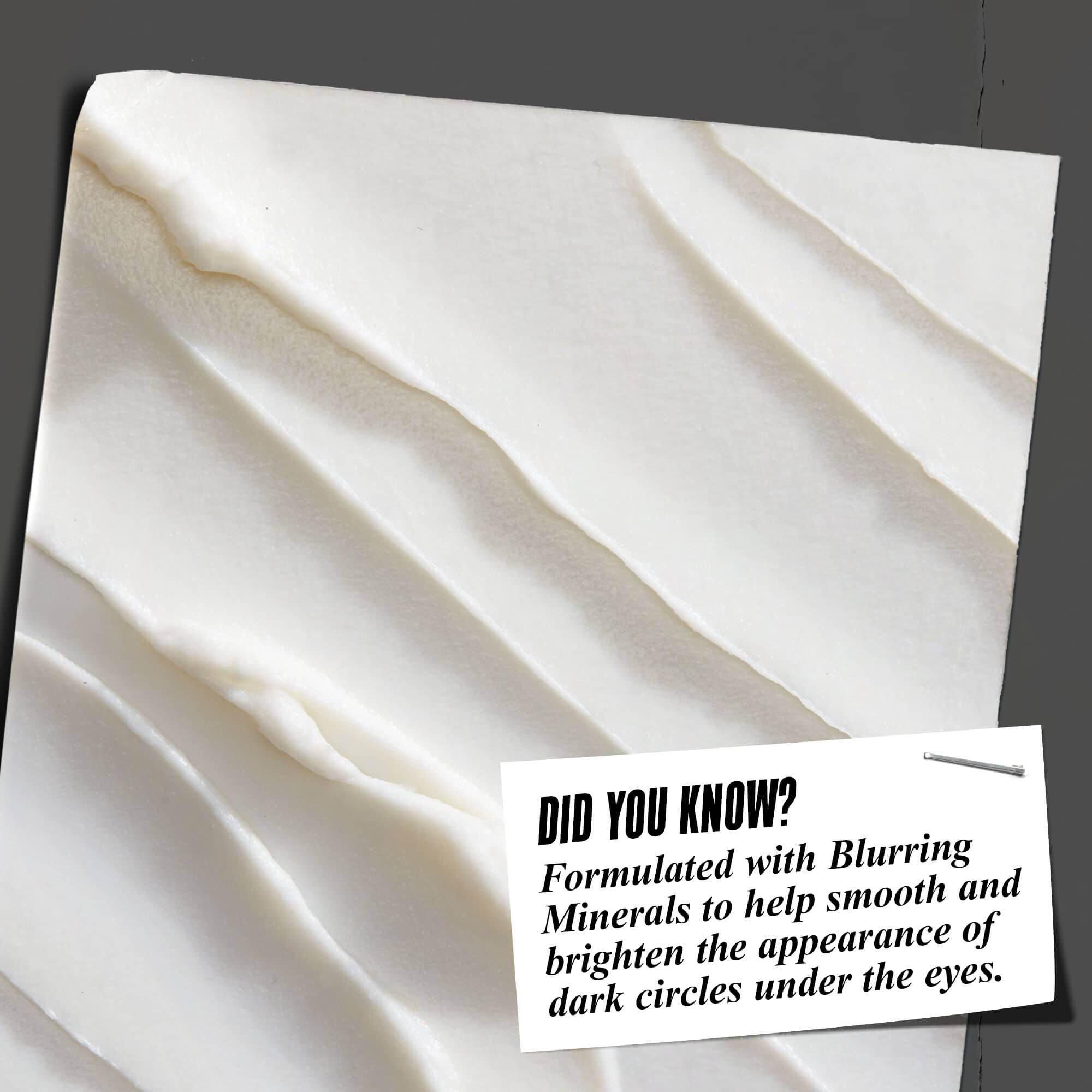 Vedeli ste? Zloženie s rozjasňujucimi mineralmi pomaha vyhladiť a prejasniť tmave kruhy pod očami.