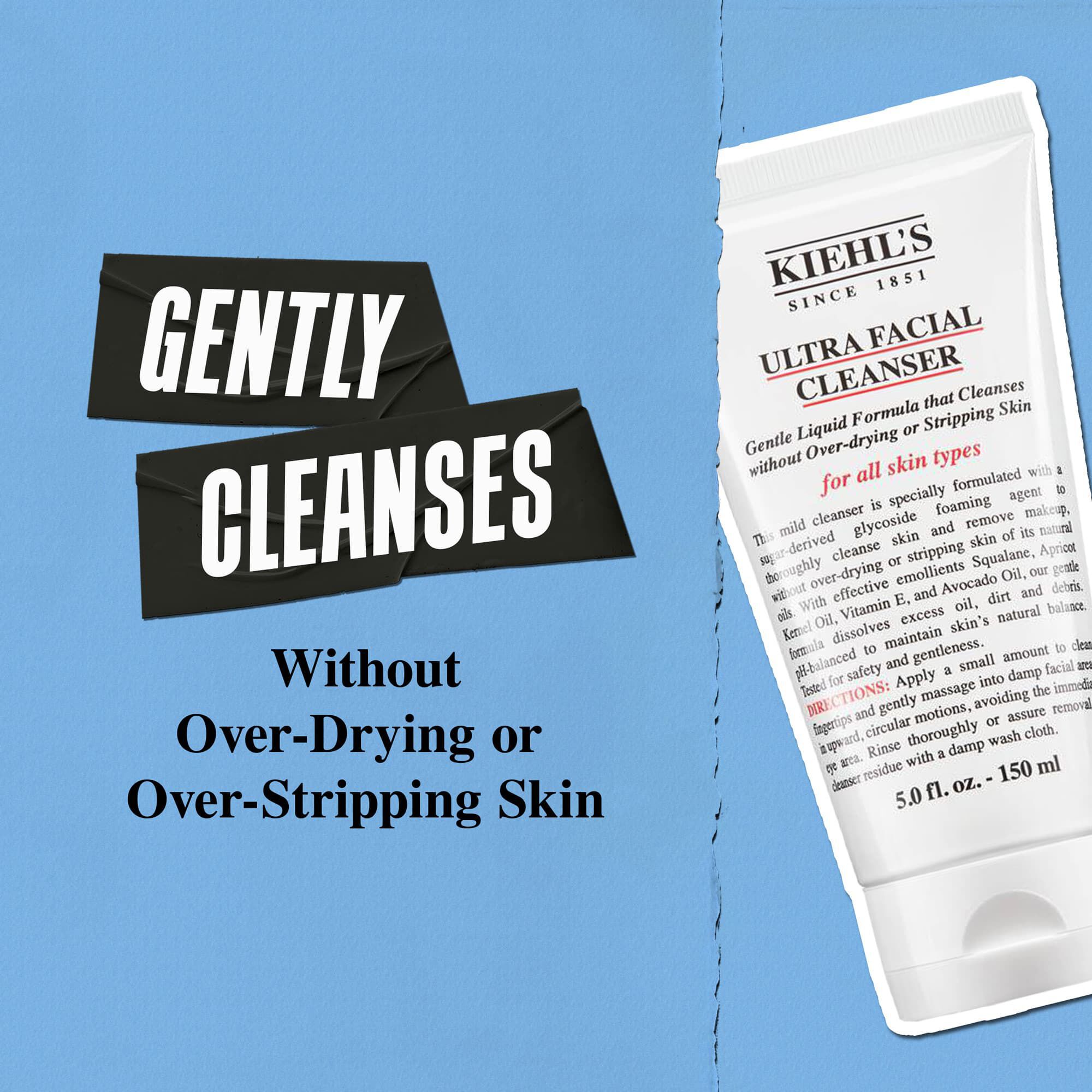 Kiehl's Ultra Facial Cleanser jemne čisti, pričom pleť nadmerne nevysušuje ani ju nezbavuje prirodzenej bariery