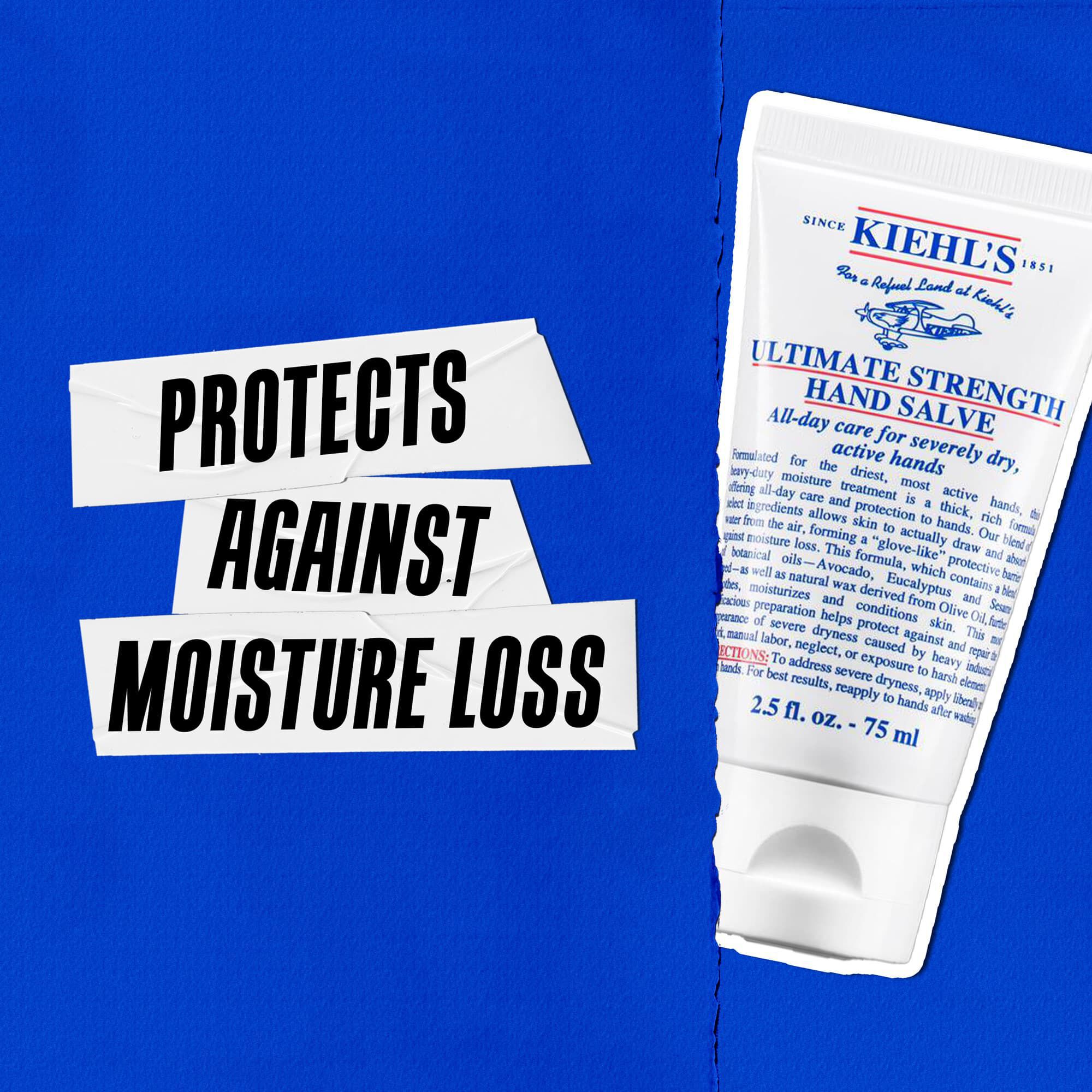 Kiehl's Ultimate Strength Hand Salve chrani pred stratou hydratacie