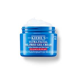 50 ml teglik Kiehl's Ultra Facial Oil-Free Gel Cream na bielom pozadi.