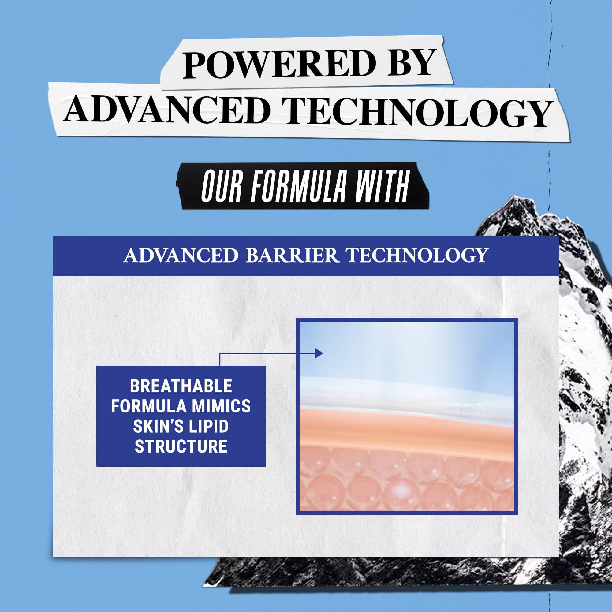 Ilustracia pokročilej technologie – priedušne zloženie napodobňuje lipidovu štrukturu pleti