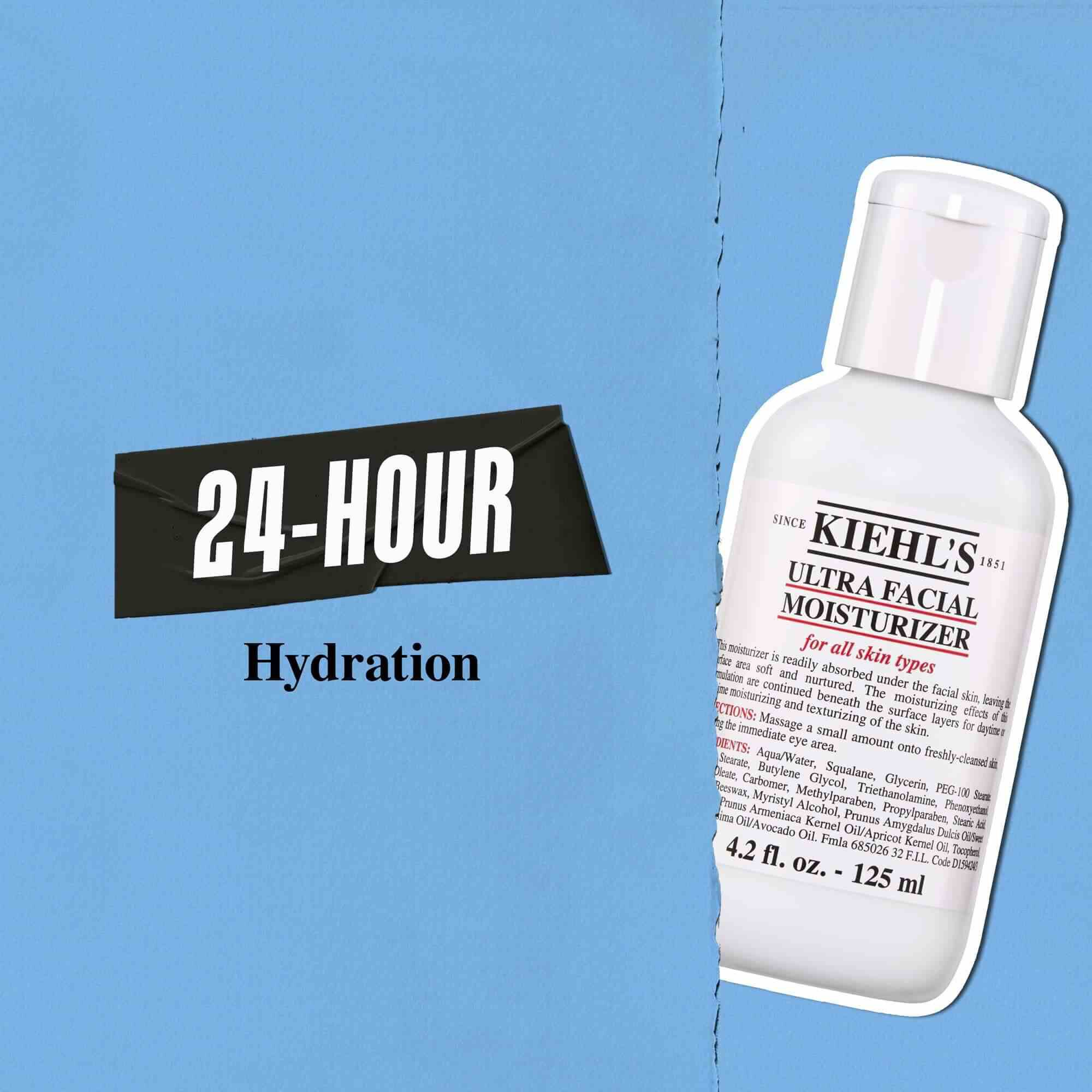 Kiehl's Ultra Facial Moisturizer poskytuje 24-hodinovu hydrataciu