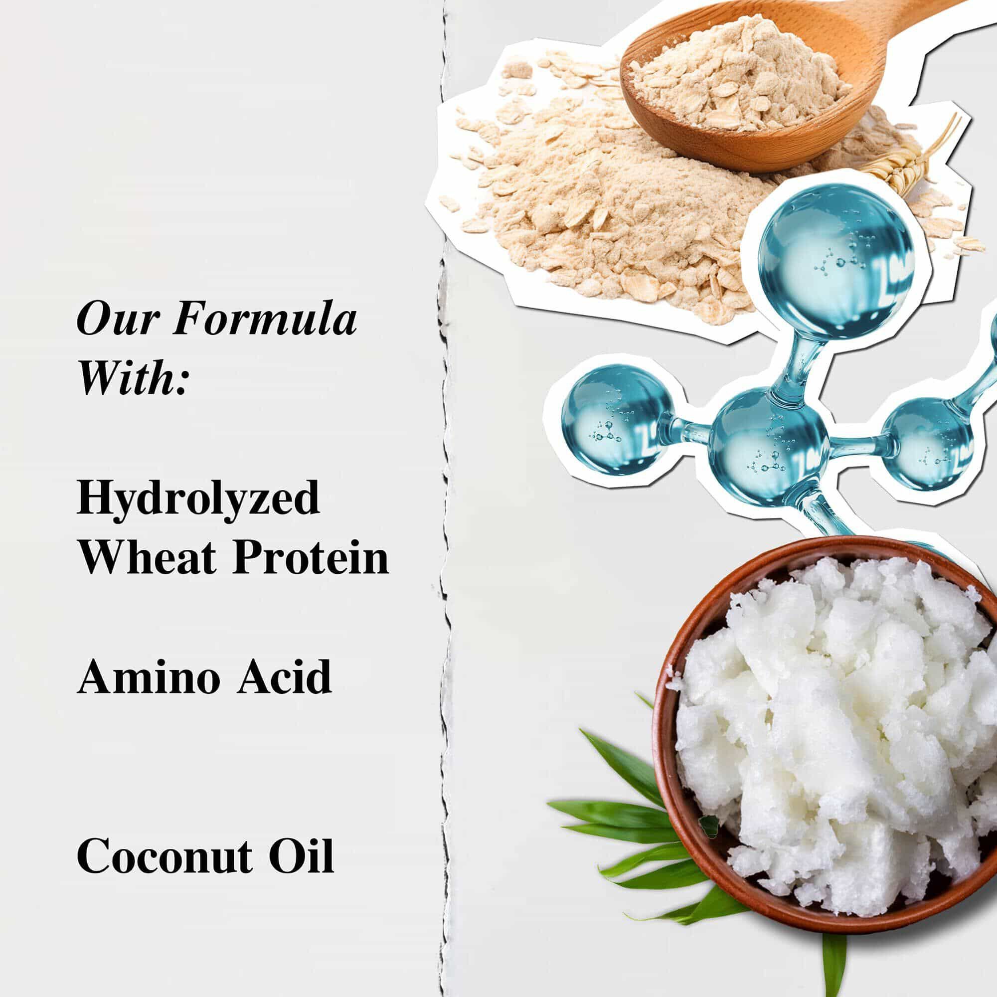 Zloženie šamponu Kiehl's Amino Acid – hydrolyzovany pšeničny protein, aminokyseliny, kokosovy olej z fair trade
