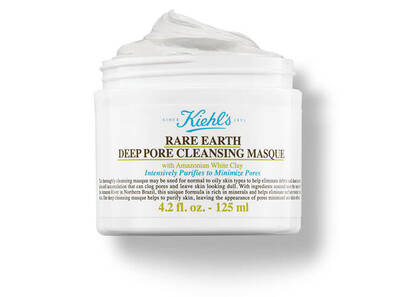 Kiehl's Rare Earth hlboka čistiaca maska s bielou hlinkou, 125 ml, na intenzivne čistenie pleti a minimalizovanie porov.