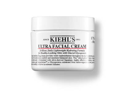 Kiehls Ultra Facial Cream: Ľahky hydratačny krem na tvar pre zdravu pleť s glacialnym extraktom.