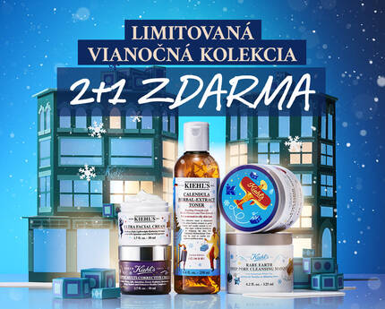 Obrazok propaguje limitovanu vianočnu kolekciu produktov, s napisom „21+ ZDARMA“ a pozadim so zasneženou sceneriou.